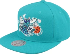Charlotte Hornets Gshadow Teal Snapback - Mitchell & Ness