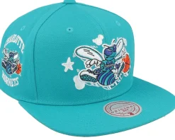 Charlotte Hornets Gshadow Teal Snapback - Mitchell & Ness