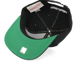 Charlotte Hornets Line Work Black Snapback - Mitchell & Ness