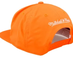 Charlotte Hornets Nylon Neon Orange Snapback - Mitchell & Ness