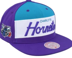 Charlotte Hornets Retro Sport Hwc Purple Snapback - Mitchell & Ness