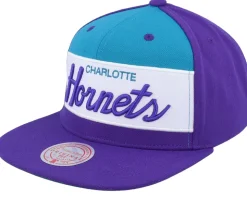 Charlotte Hornets Retro Sport Hwc Purple Snapback - Mitchell & Ness