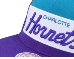 Charlotte Hornets Retro Sport Hwc Purple Snapback - Mitchell & Ness