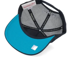 Charlotte Hornets Rock On Black Trucker - Mitchell & Ness