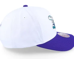 Charlotte Hornets Team 2 Tone 2.0 Pro White/Purple Adjustable - Mitchell & Ness