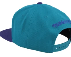 Charlotte Hornets Team 2 Tone Teal/Purple Snapback - Mitchell & Ness