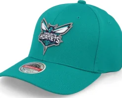 Charlotte Hornets Team Ground 2.0 Stretch 1 Teal Adjustable - Mitchell & Ness