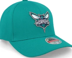 Charlotte Hornets Team Ground 2.0 Stretch 1 Teal Adjustable - Mitchell & Ness