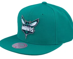 Charlotte Hornets Team Ground 2.0 Teal Snapback - Mitchell & Ness