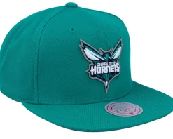 Charlotte Hornets Team Ground 2.0 Teal Snapback - Mitchell & Ness