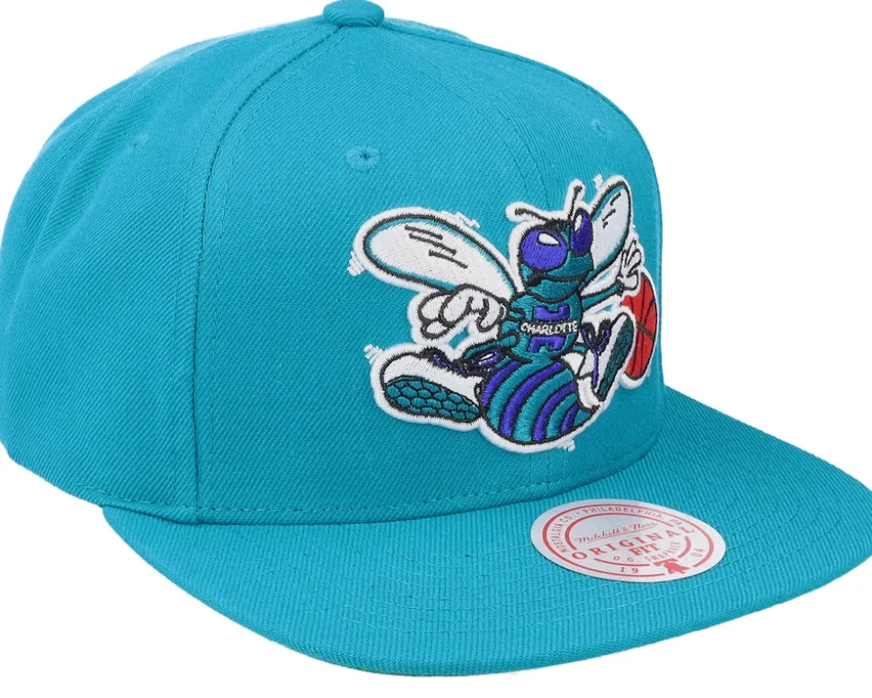 Charlotte Hornets Team Ground 2.0 Teal Snapback - Mitchell & Ness