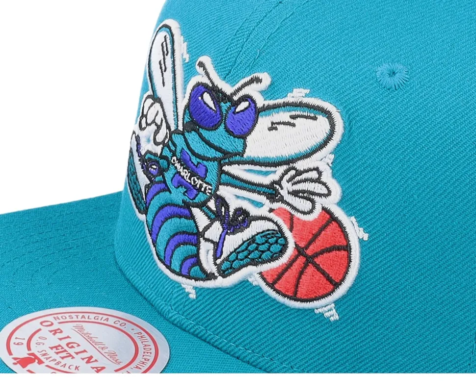 Charlotte Hornets Team Ground 2.0 Teal Snapback - Mitchell & Ness