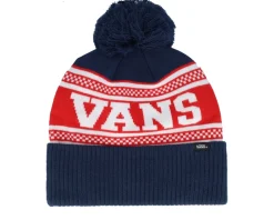 Check Beanie Dress Blues Pom - Vans