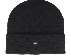 Check Tall Beanie Black Cuff - Vans