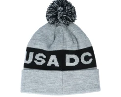 Chester Youth Beanie Frost Gray Pom - DC