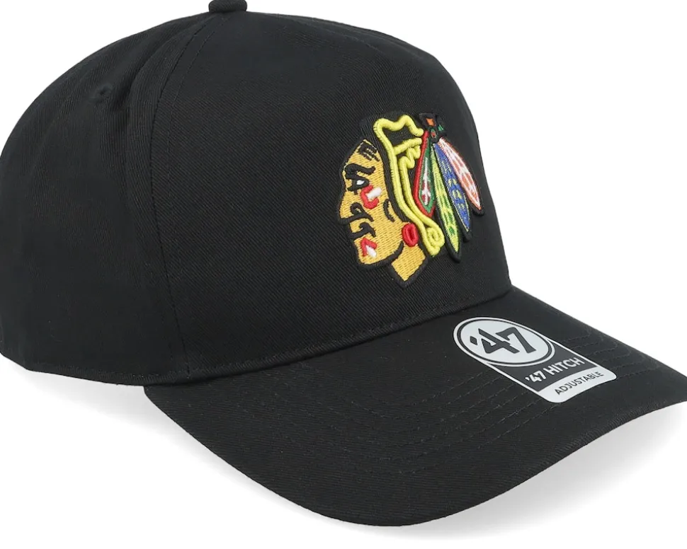 Chicago Blackhawks 47 Hitch Cap Black A-frame Adjustable - 47 Brand