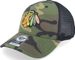 Chicago Blackhawks 47 Mvp Camo/Black Trucker - 47 Brand