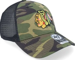 Chicago Blackhawks 47 Mvp Camo/Black Trucker - 47 Brand