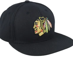Chicago Blackhawks 400 Series Black Snapback - American Needle
