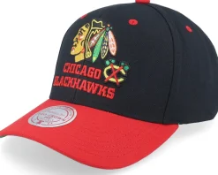Chicago Blackhawks All In 2.0 Pro Black/Red Adjustable - Mitchell & Ness