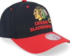 Chicago Blackhawks All In 2.0 Pro Black/Red Adjustable - Mitchell & Ness