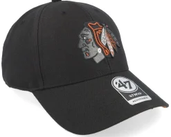 Chicago Blackhawks Ballpark Snap Mvp Black Adjustable - 47 Brand