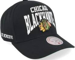 Chicago Blackhawks Big Time Pro Black A-frame Adjustable - Mitchell & Ness