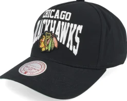 Chicago Blackhawks Big Time Pro Black A-frame Adjustable - Mitchell & Ness