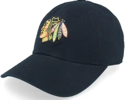 Chicago Blackhawks Blue Line Black Dad Cap - American Needle