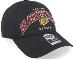 Chicago Blackhawks Broadfield Mvp Black Adjustable - 47 Brand