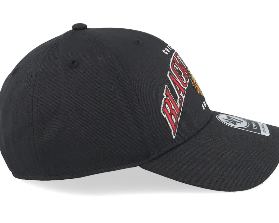 Chicago Blackhawks Broadfield Mvp Black Adjustable - 47 Brand