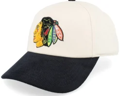 Chicago Blackhawks Burnett Cream/Black Adjustable - American Needle