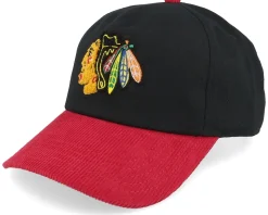 Chicago Blackhawks Burnett Black/Red Dad Cap - American Needle