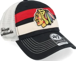 Chicago Blackhawks Clubhouse Boon Clean Up Black Trucker - 47 Brand