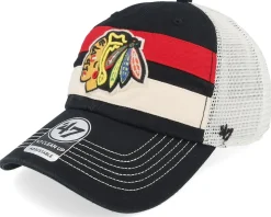 Chicago Blackhawks Clubhouse Boon Clean Up Black Trucker - 47 Brand