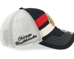 Chicago Blackhawks Clubhouse Boon Clean Up Black Trucker - 47 Brand