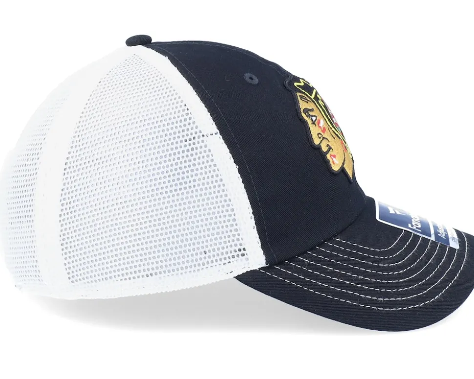 Chicago Blackhawks Core Dad Cap Black Trucker - Fanatics