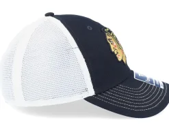 Chicago Blackhawks Core Dad Cap Black Trucker - Fanatics