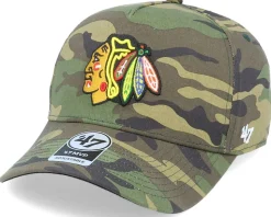 Chicago Blackhawks Grove Mvp DT Camo Adjustable - 47 Brand