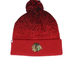 Chicago Blackhawks Iconic Gradiant Beanie Athl Red Pom - Fanatics