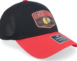 Chicago Blackhawks Meshback Black/Red Trucker - Fanatics