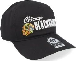 Chicago Blackhawks Midway Hitch Lc Black Dad Cap - 47 Brand