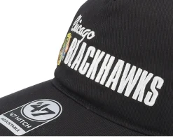 Chicago Blackhawks Midway Hitch Lc Black Dad Cap - 47 Brand