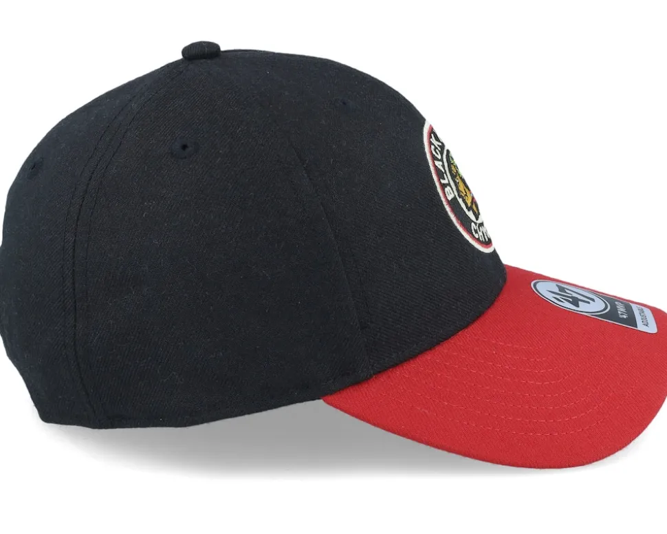 Chicago Blackhawks Mvp Two Tone Vintage Black/Red Adjustable - 47 Brand