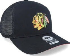 Chicago Blackhawks NHL Mesh Hitch Black Trucker - 47 Brand