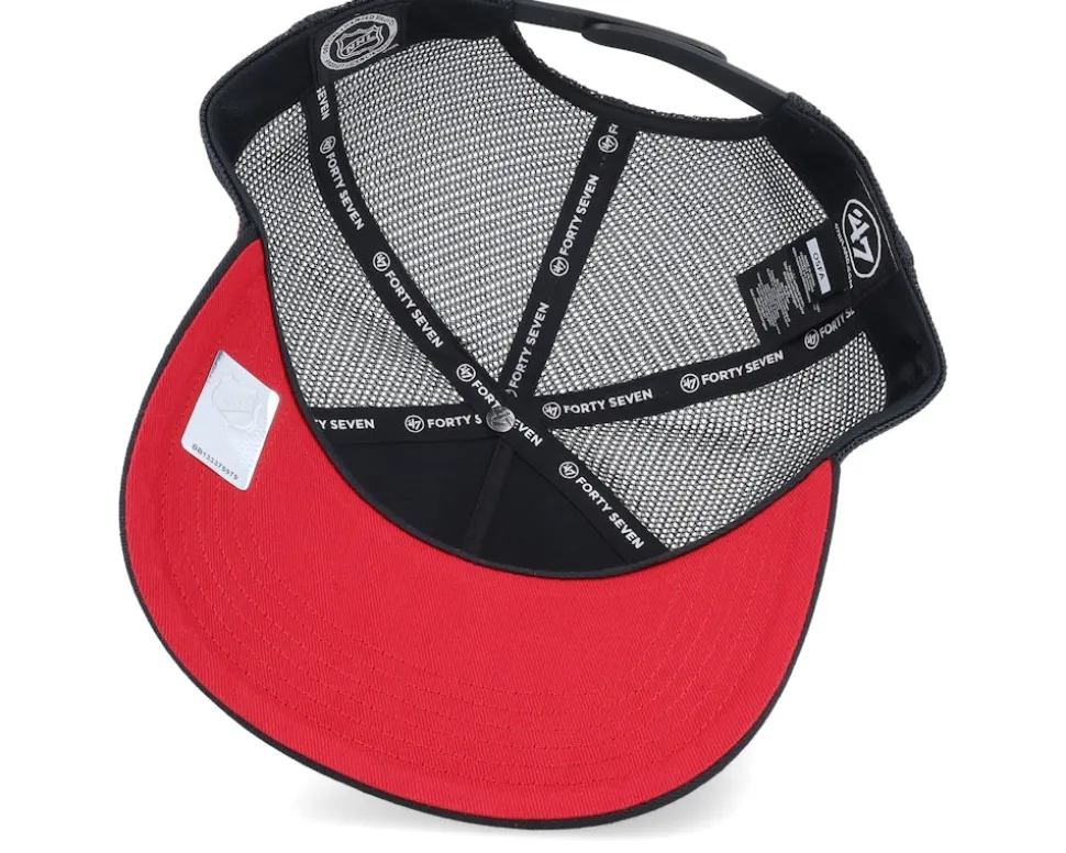 Chicago Blackhawks NHL Mesh Hitch Black Trucker - 47 Brand