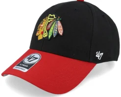 Chicago Blackhawks NHL Sure Shot '47 Mvp Black/Red Adjustable - 47 Brand
