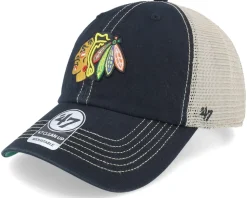 Chicago Blackhawks NHL Trawler Clean Up Black Trucker - 47 Brand
