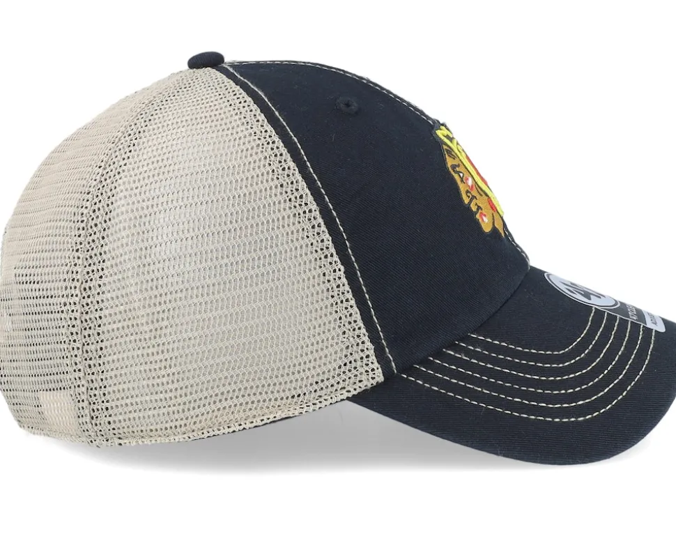 Chicago Blackhawks NHL Trawler Clean Up Black Trucker - 47 Brand