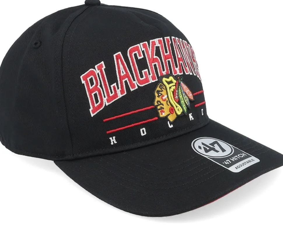 Chicago Blackhawks Roscoe 47 Hitch Cap Black A-frame Adjustable - 47 Brand